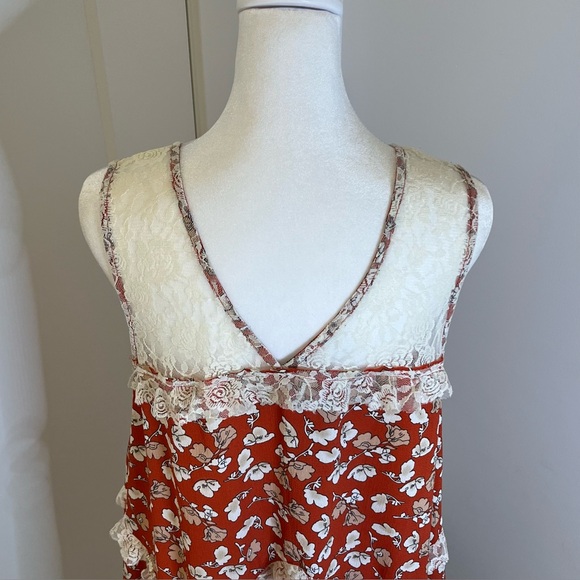 UMGEE Orange/Cream Floral Lace-Trim Sundress - FREE SHIPPING on Bundles $85+ - Picture 7 of 13